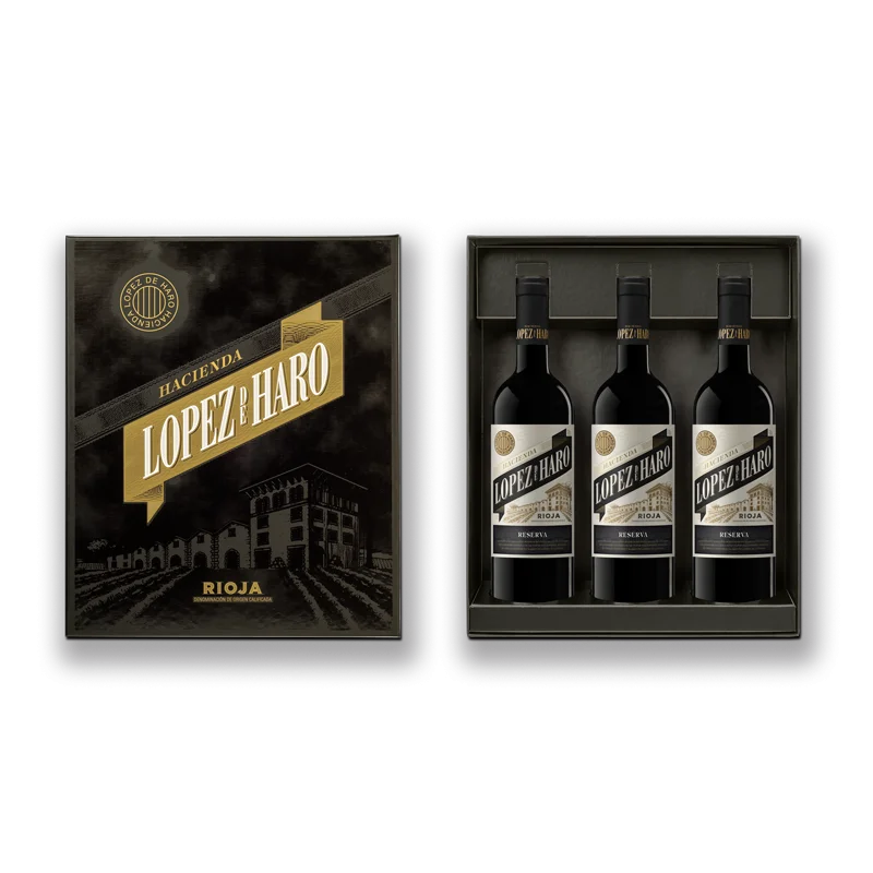 Estuche López de Haro (3 Reserva)