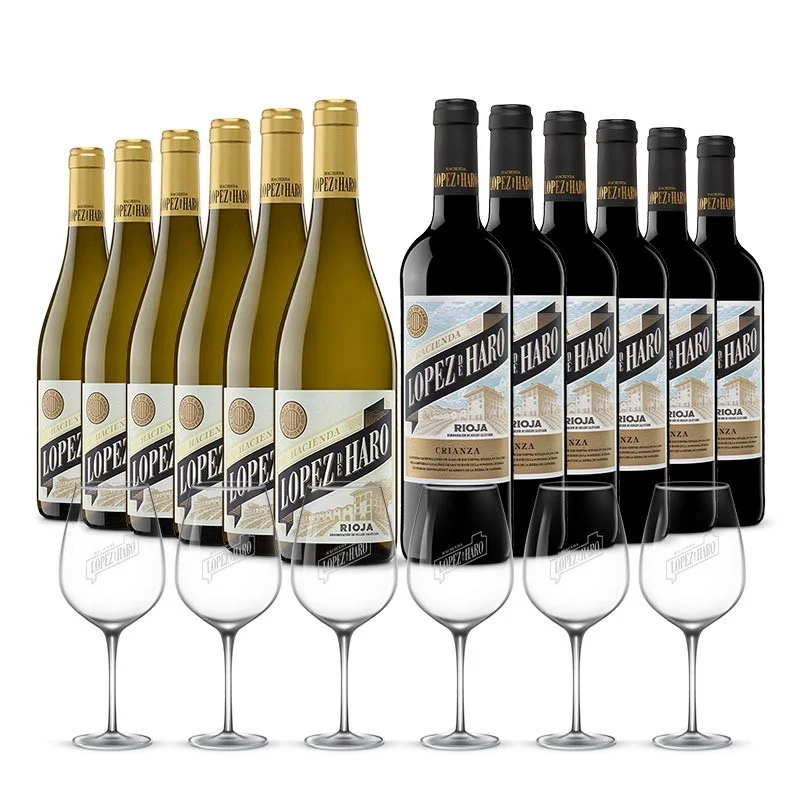 Pack López de Haro (6 crianza+6 blanco)